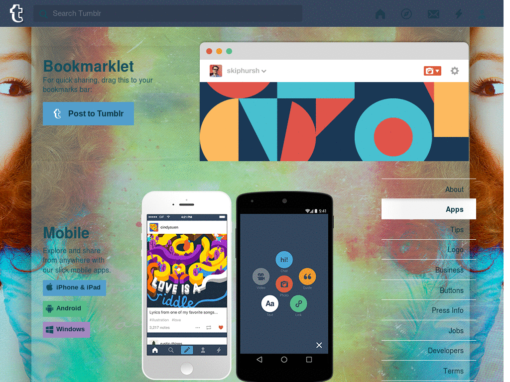 Tumblr - Soyou dashboard background + icon set.
