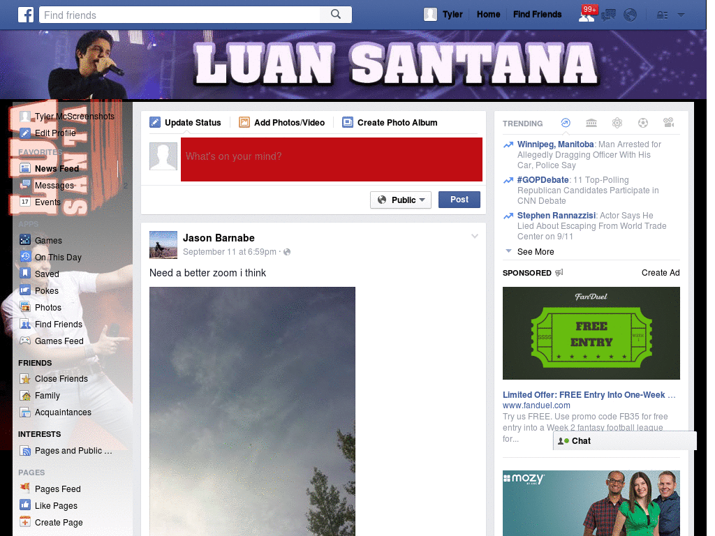 Facebook - Luan Santana ( by templah.com )