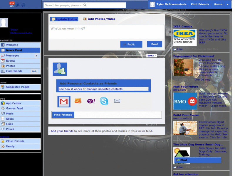 facebook skin Xmen 1st class