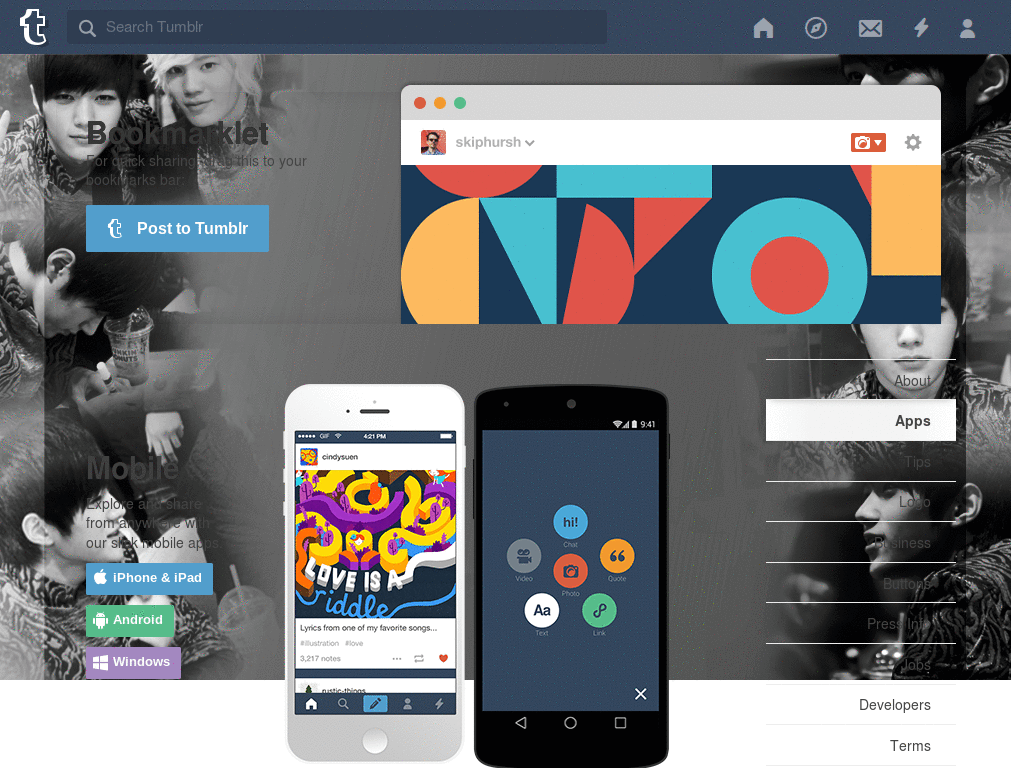 Tumblr - Myungsoo Dashboard Theme