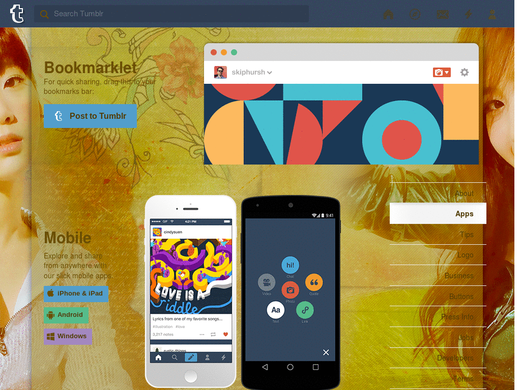 Tumblr - Yuri & Taeyeon dashboard + icon set