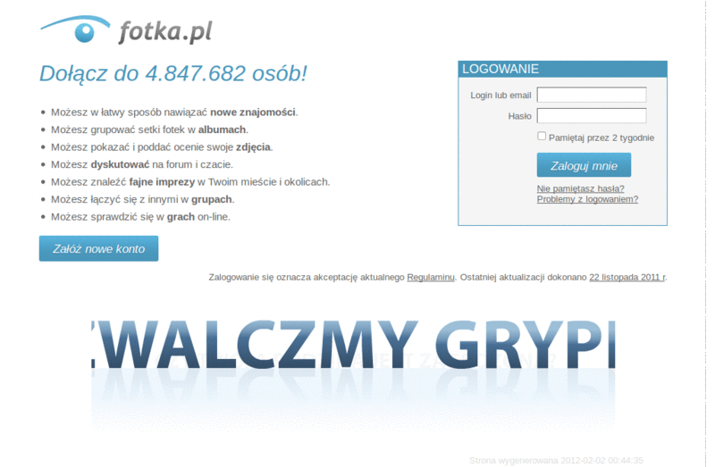 Fotka.pl - likwidacja Powiadomień w Moje konto