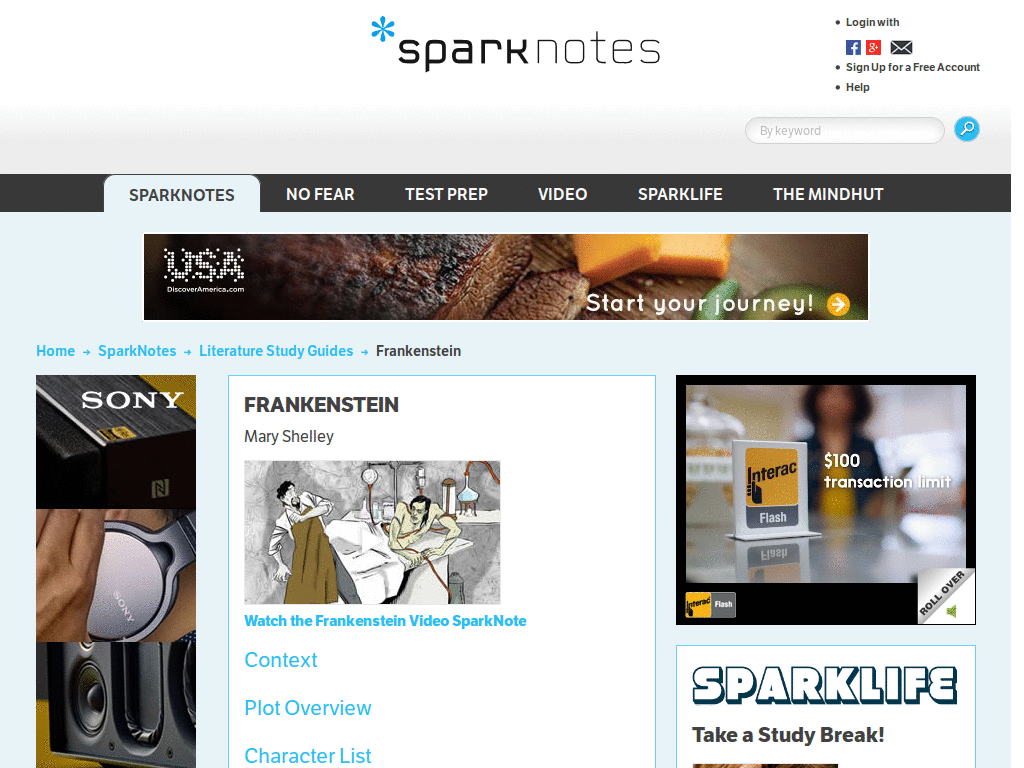 Sparknotes - Printer-Friendly