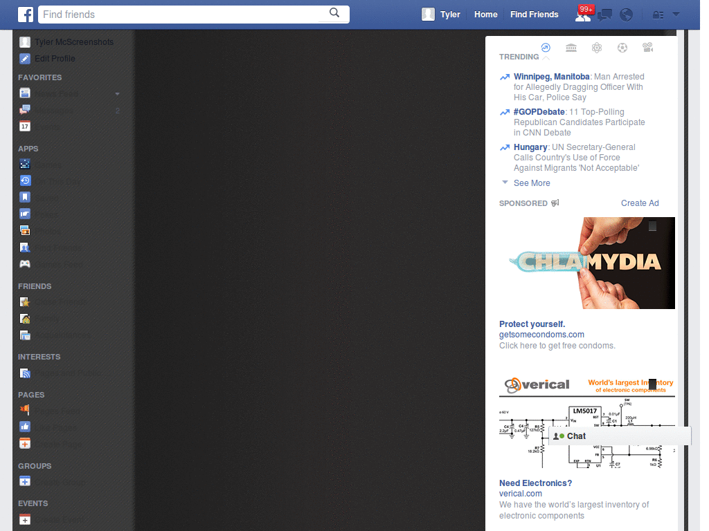 Facbook uber black custom