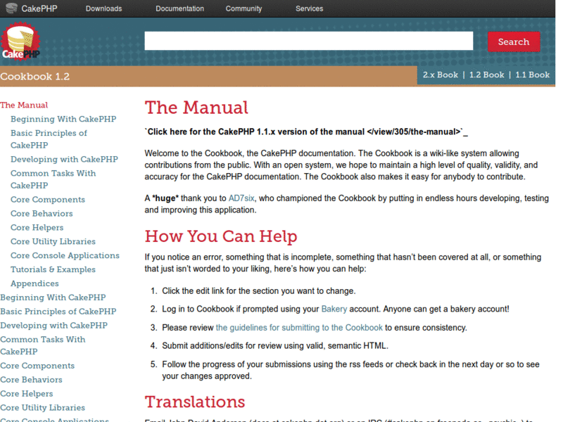 CakePHP Book - Display 'see comments' link