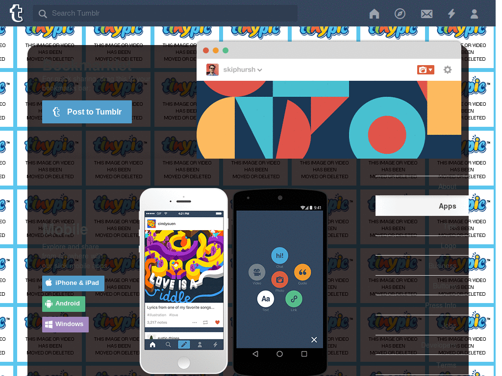 Checkered for Tumblr Dashboard