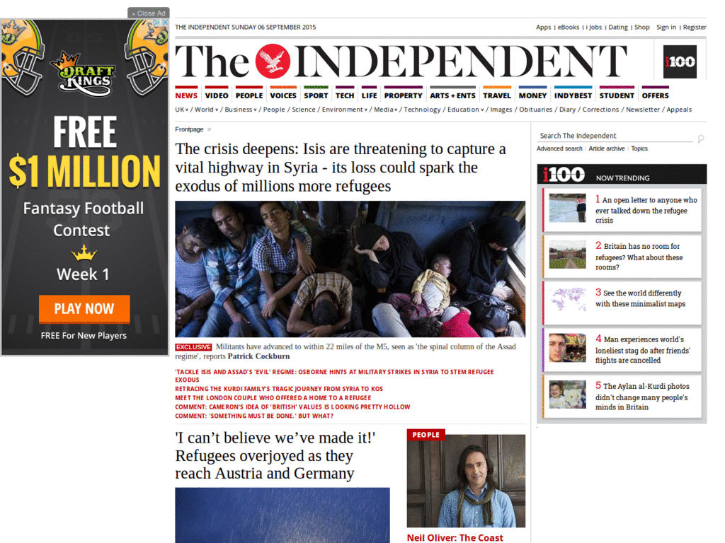 Independent.co.uk - More readable article text