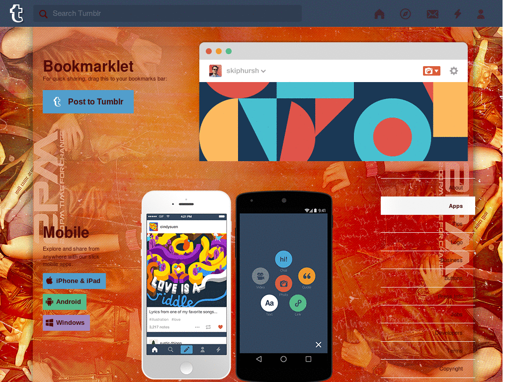 Tumblr - 2PM dashboard background + icon set.