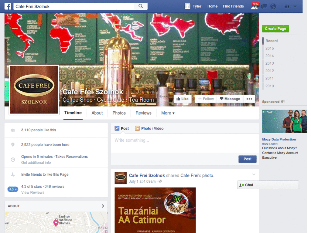 Cafe Frei Szolnok Facebook téma