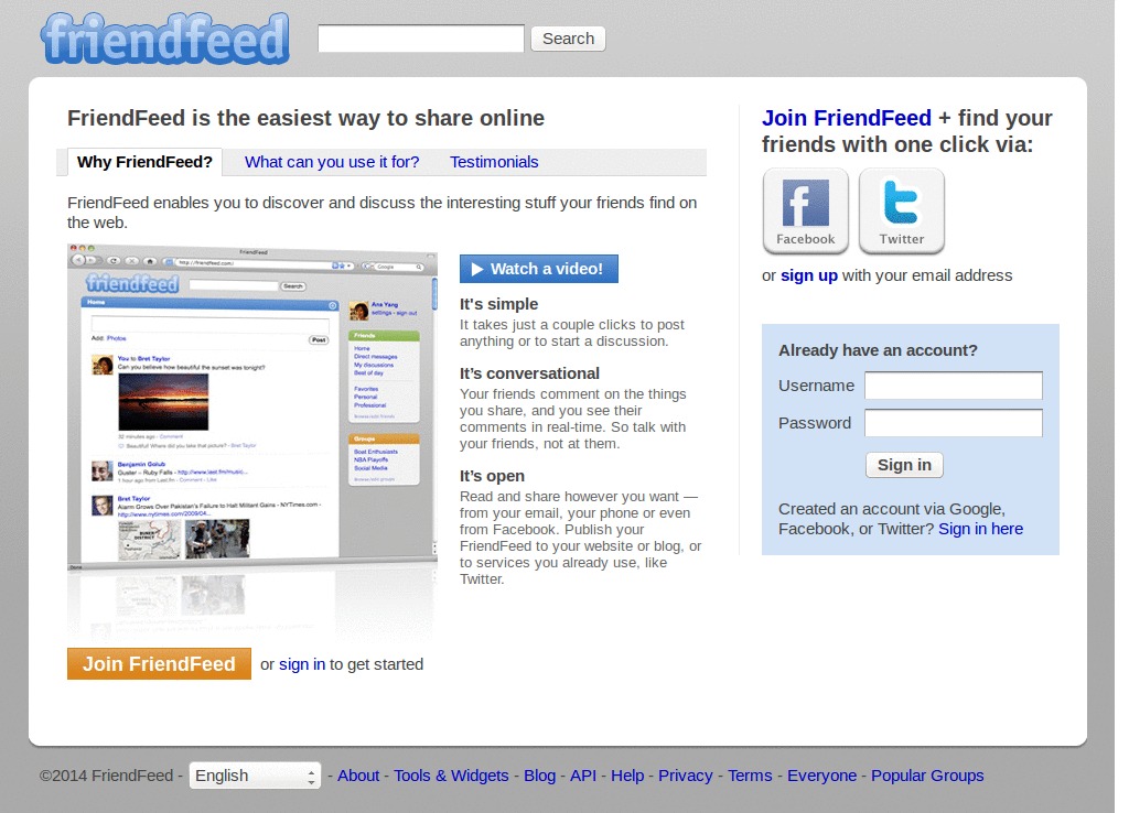 Friendfeed RTL+Tahoma+service icons -Armin version