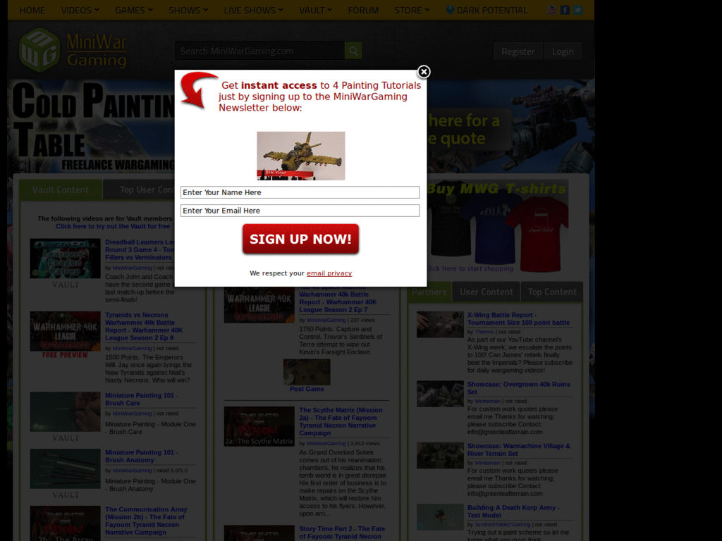 miniwargaming annoying ad removal