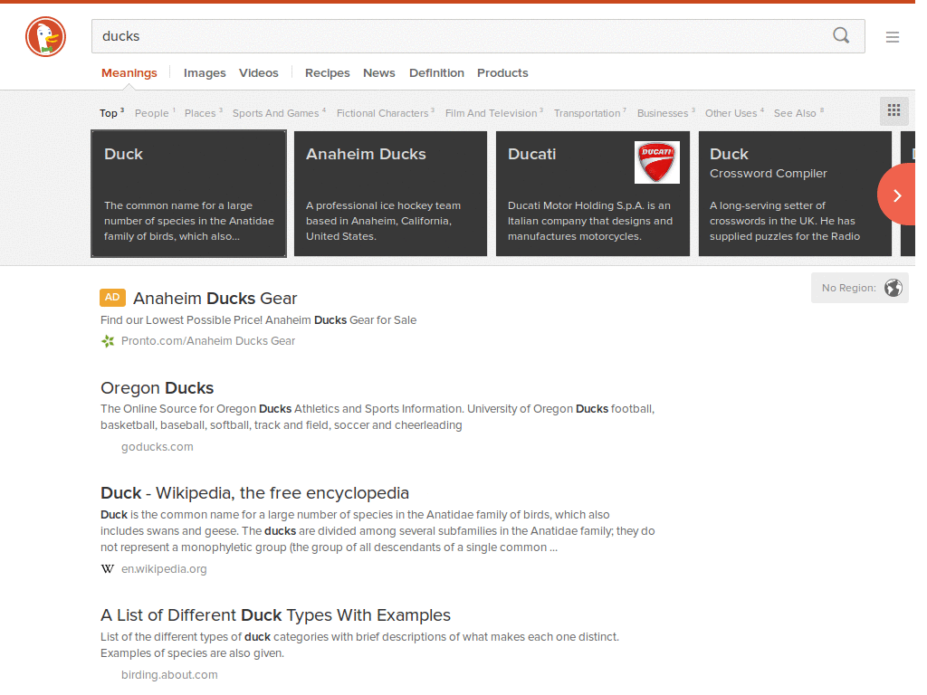 Improved Dark DuckDuckGo! May 2014 Redesign!