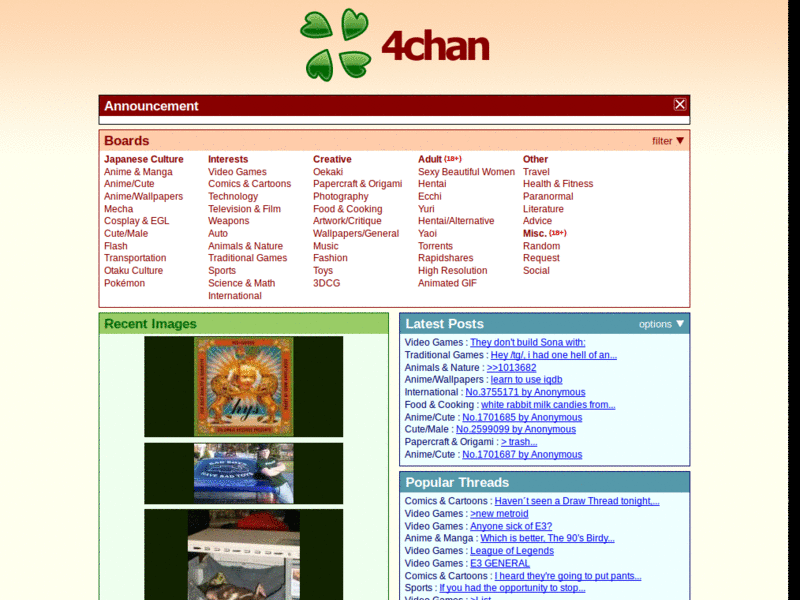 4chan - Hide My Trip