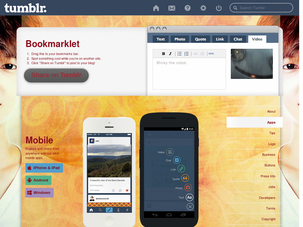 Tumblr - Yesung dashboard background + icon set!