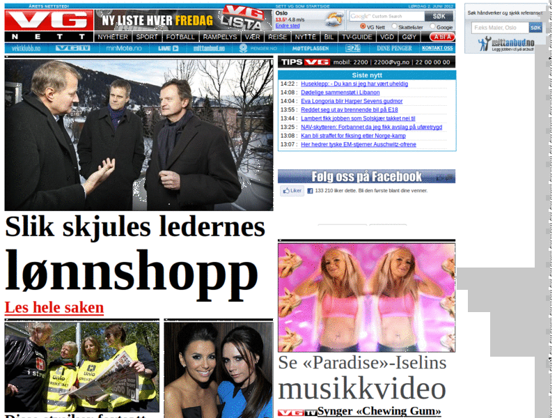 VG.NO - Fjerner reklamer og annen møkk.