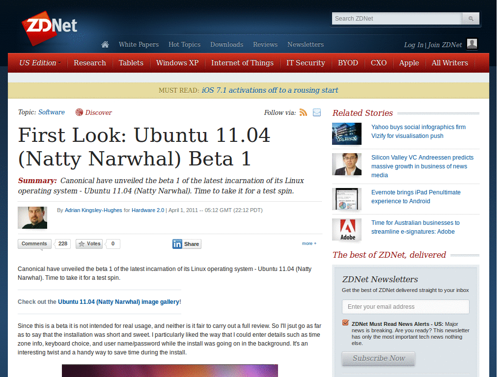 zdnet.com - Clean (April 2011)
