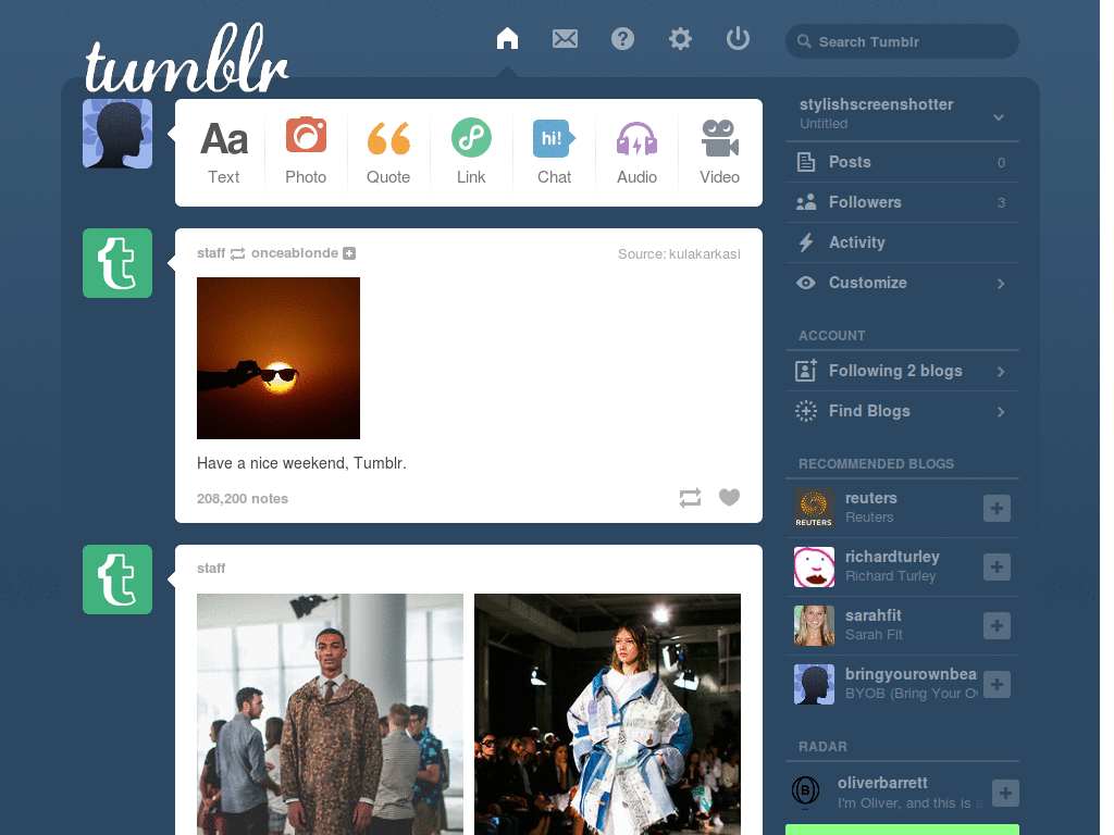 Tumblr Logo / Lauren Script