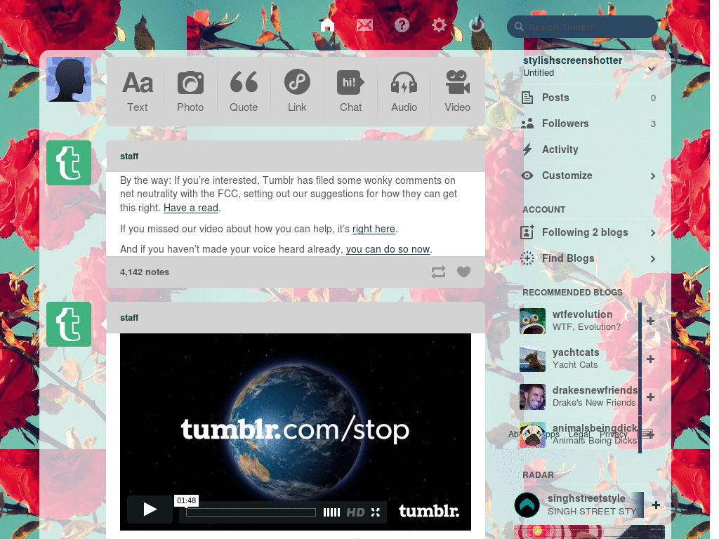 Tumblr - red flowers