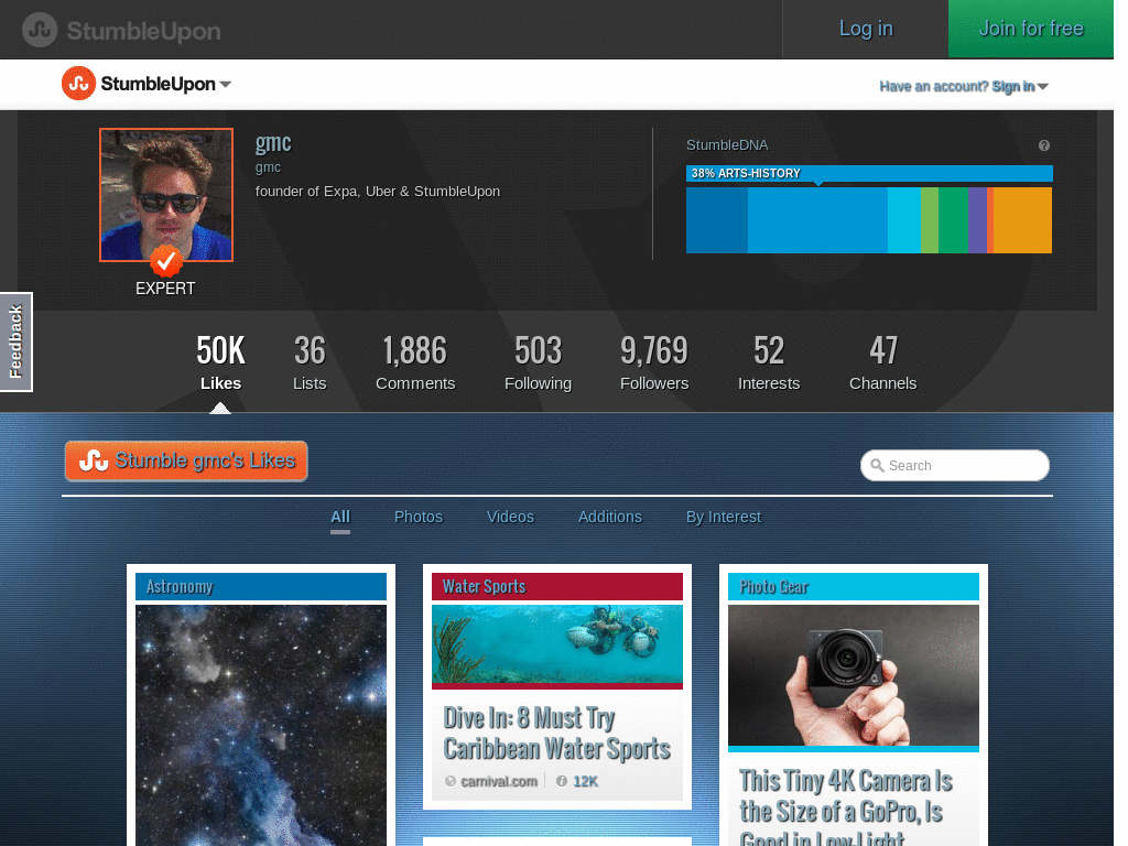 StumbleUpon - Dark Shiny Blue, transparency