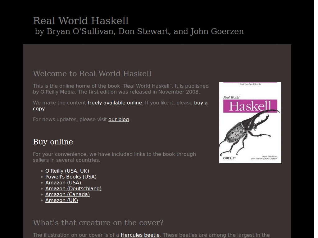 Haskell Book - Dark