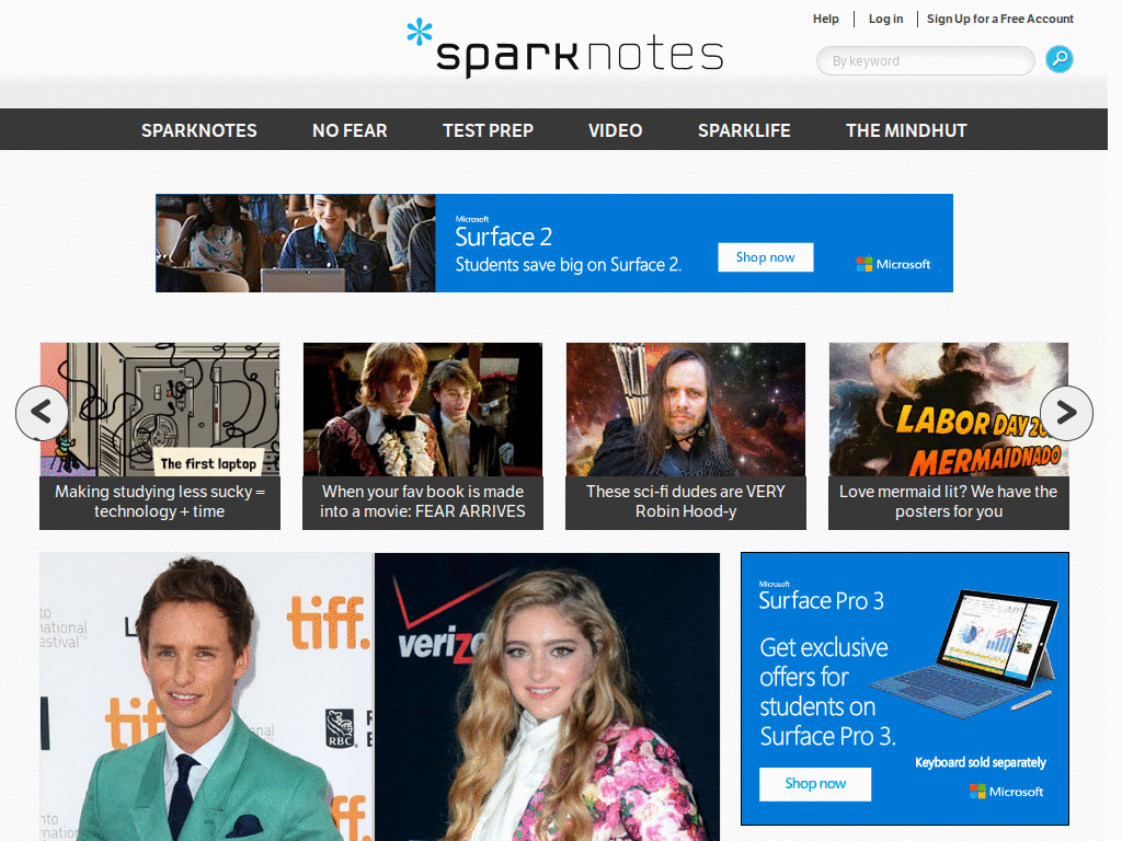 Sparknote - better readability
