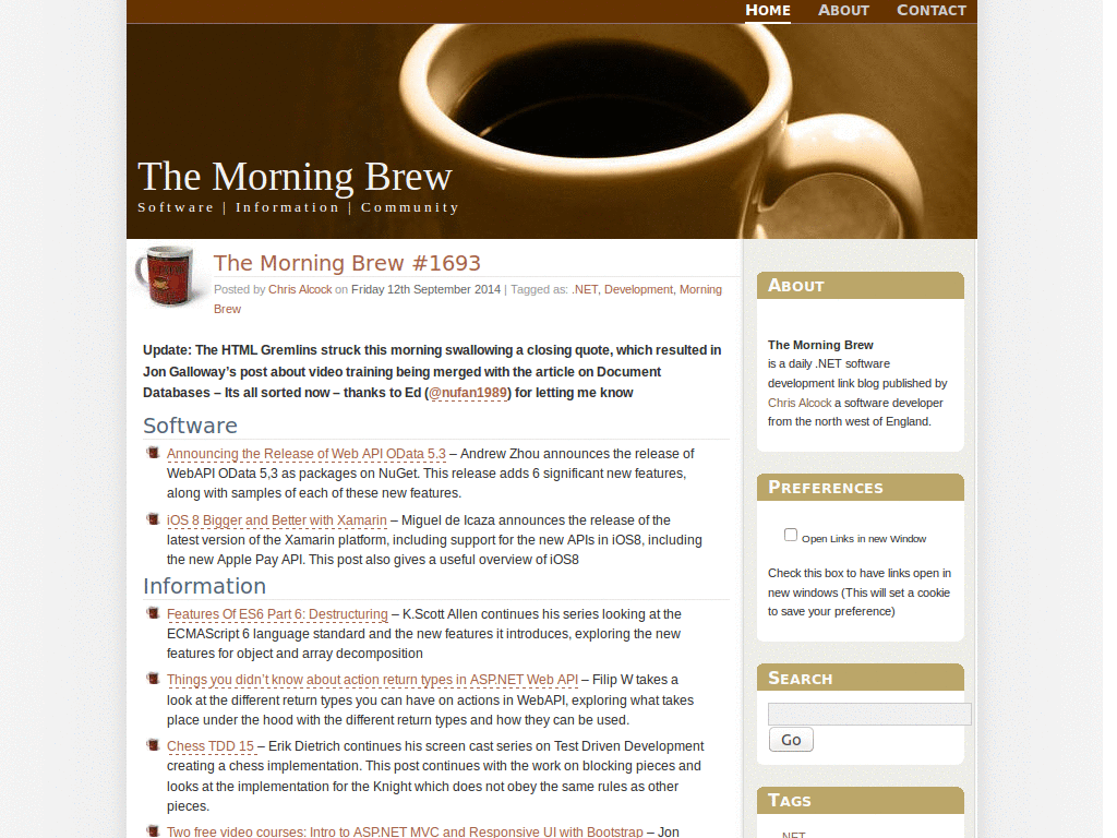 Make the Morning Brew easier to drink