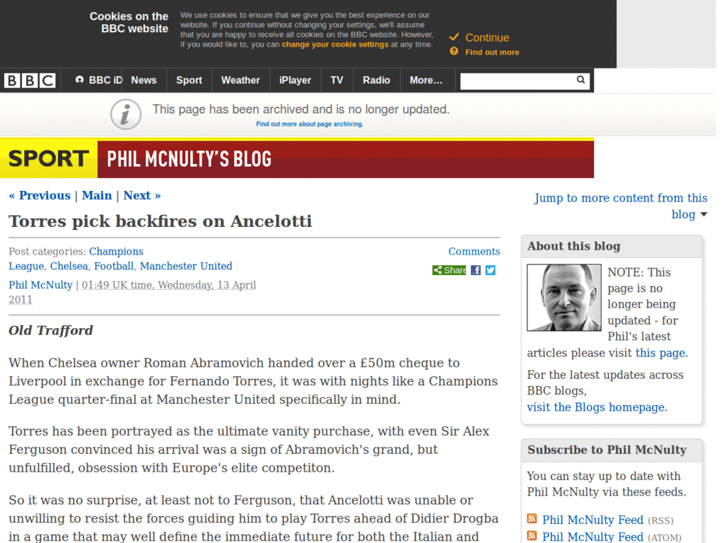 Almost Full Width, Cronos Pro - BBC