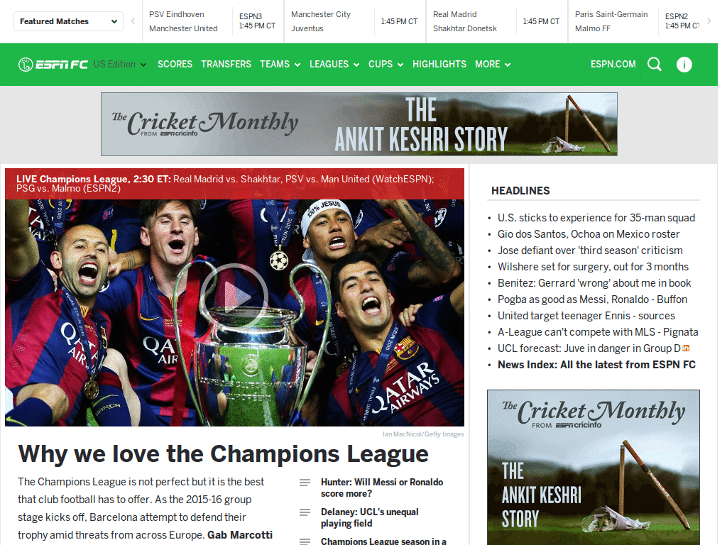 Almost Full Width, Cronos Pro - Soccernet