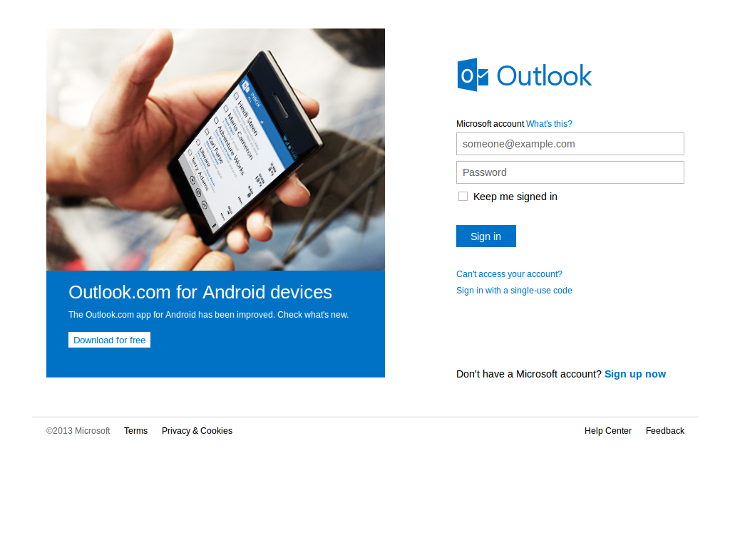 M-New Windows Live Hotmail + Calendar + Home clean