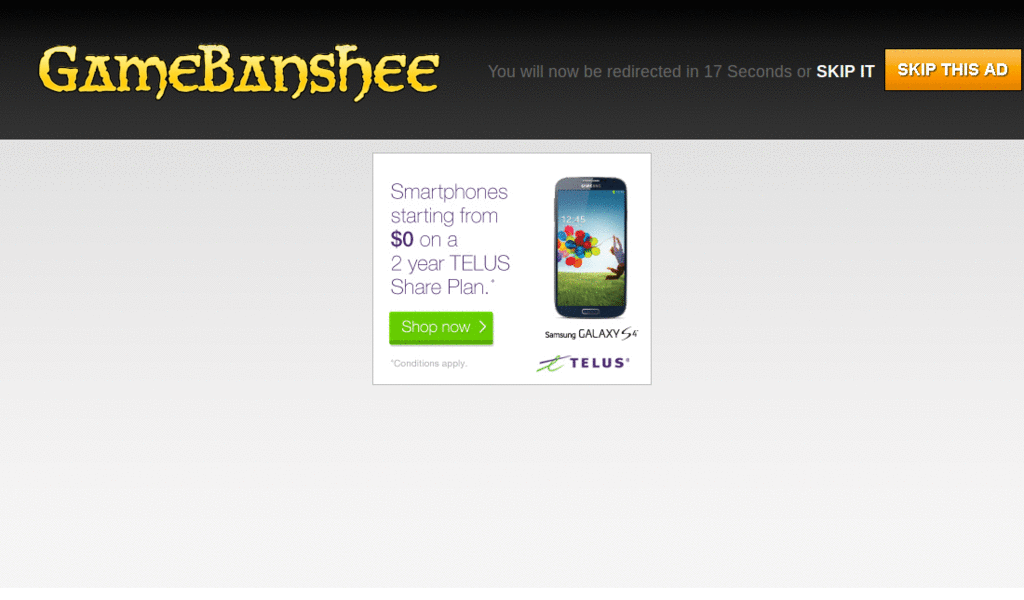 GameBanshee - remove ad table.