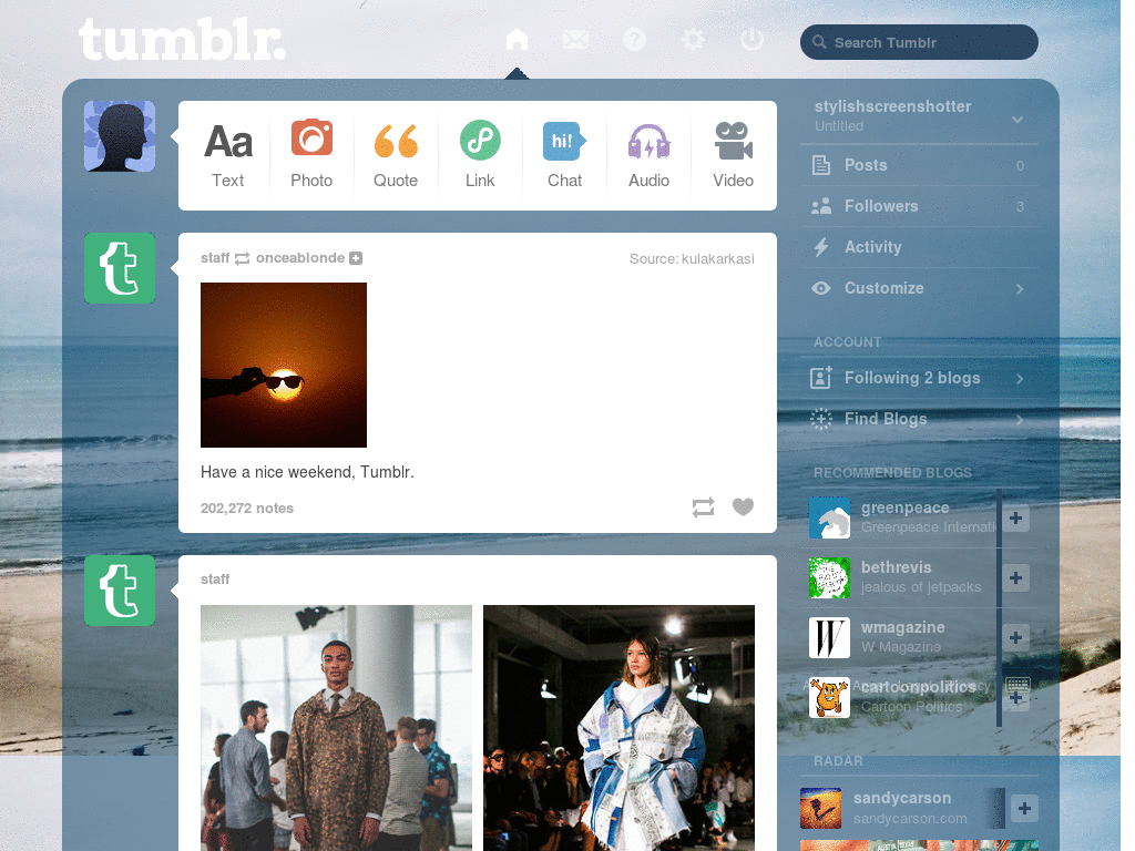 blue ocean / sand background for tumblr