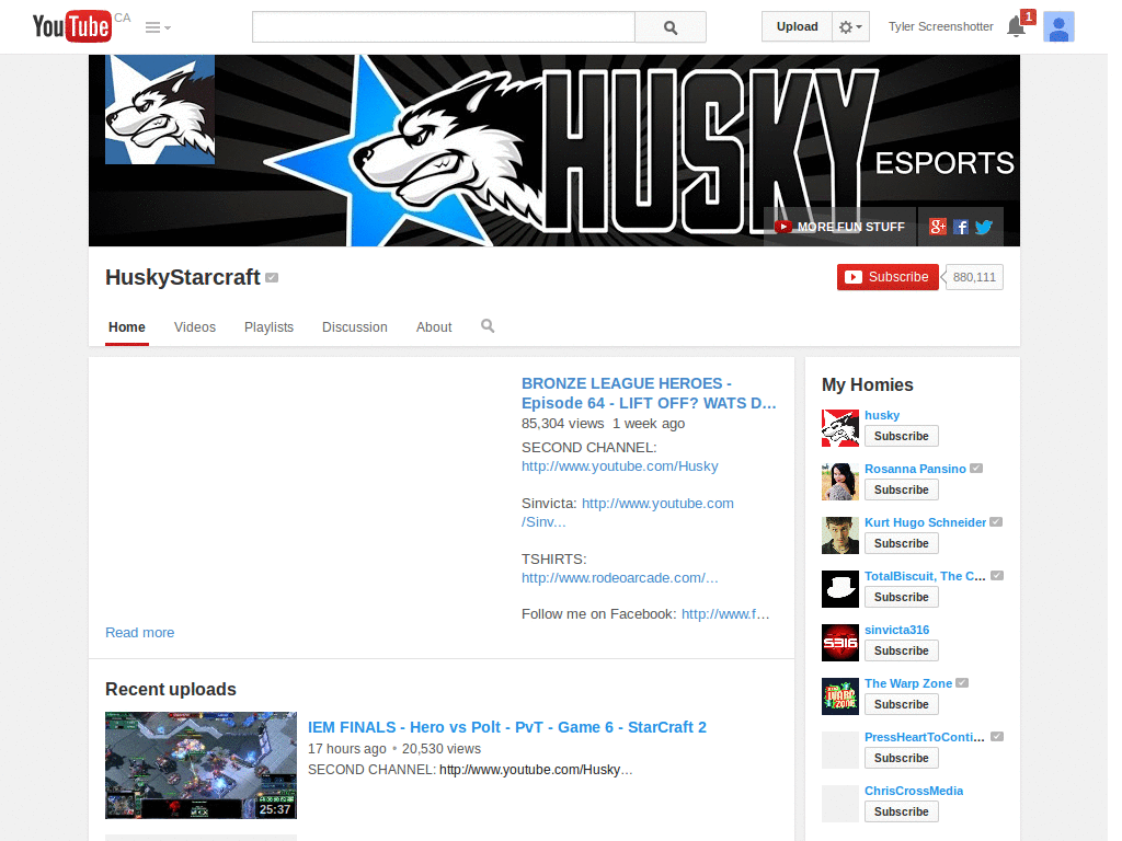 YouTube - channel - fixed style