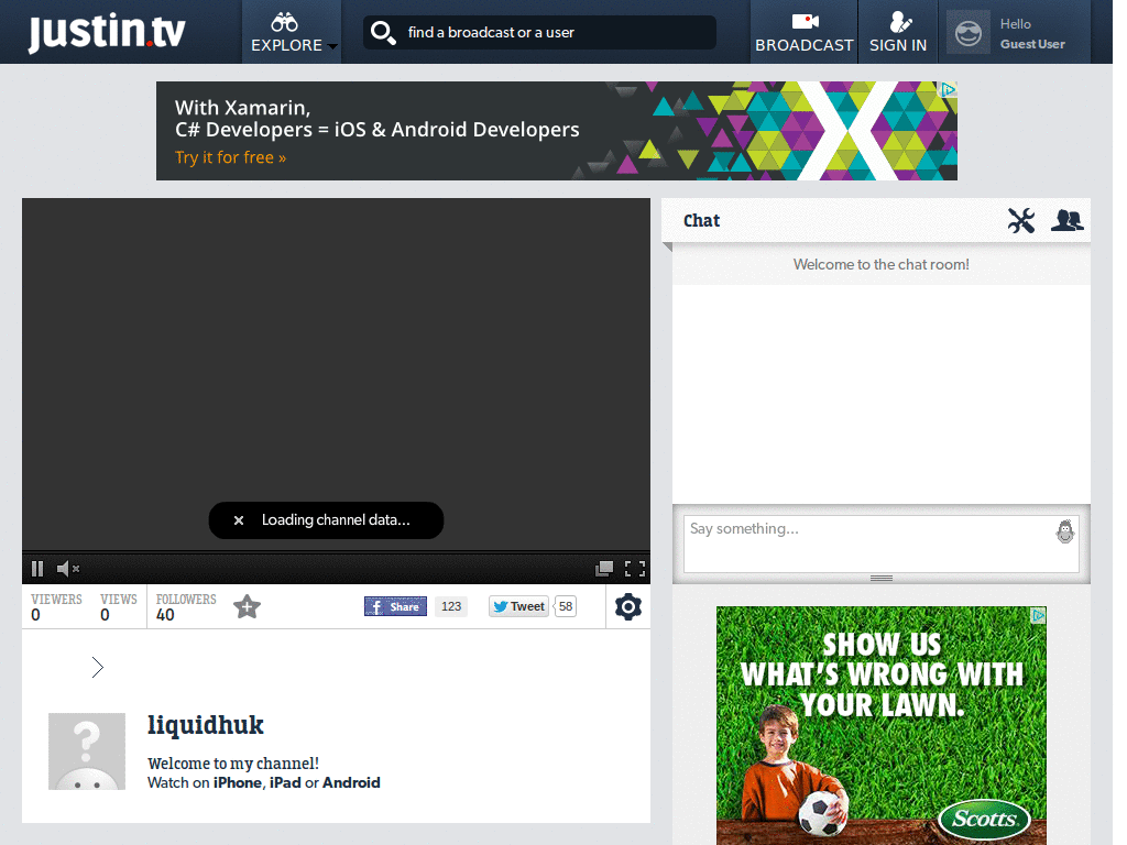 Justin.tv - channel - bigger video + longer chat