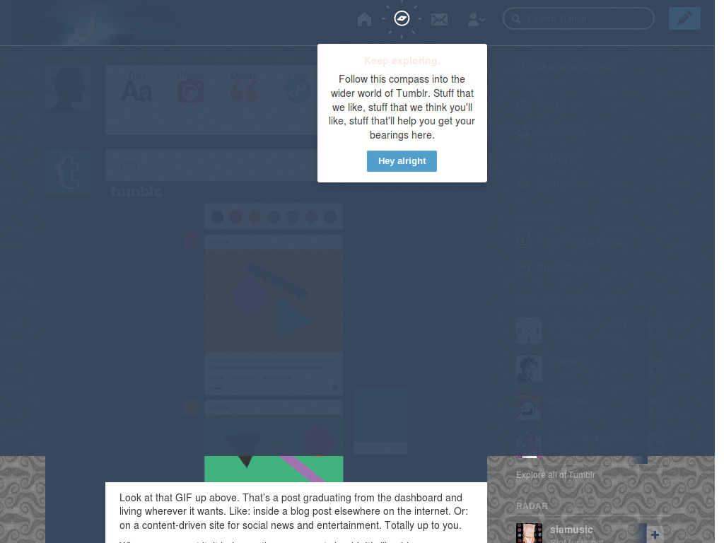 Black & White Moustache Tumblr Theme