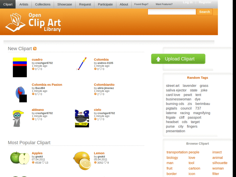 Openclipart.org - widescreen / fluid UI