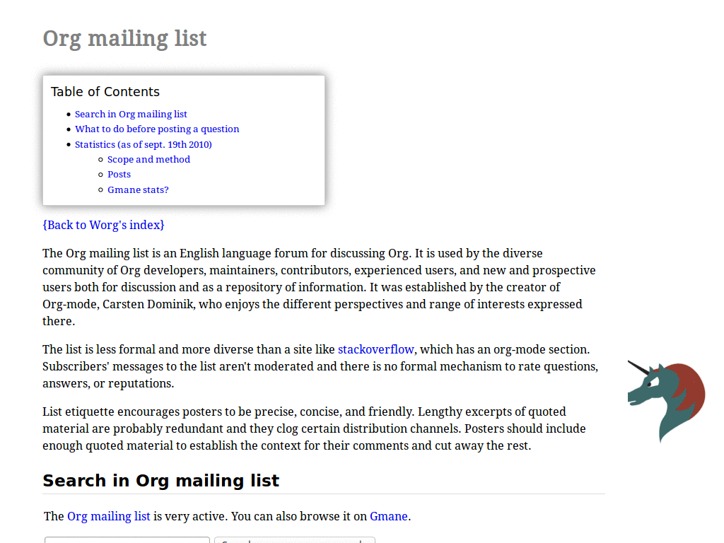 Worg: Disable fixed TOC