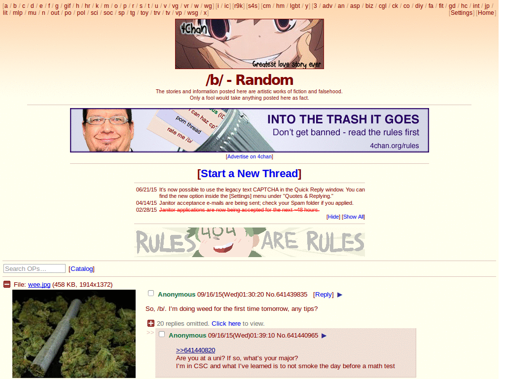 stop the fucking music on 4chan