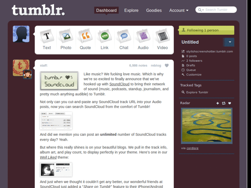 tumblr cloud theme shit