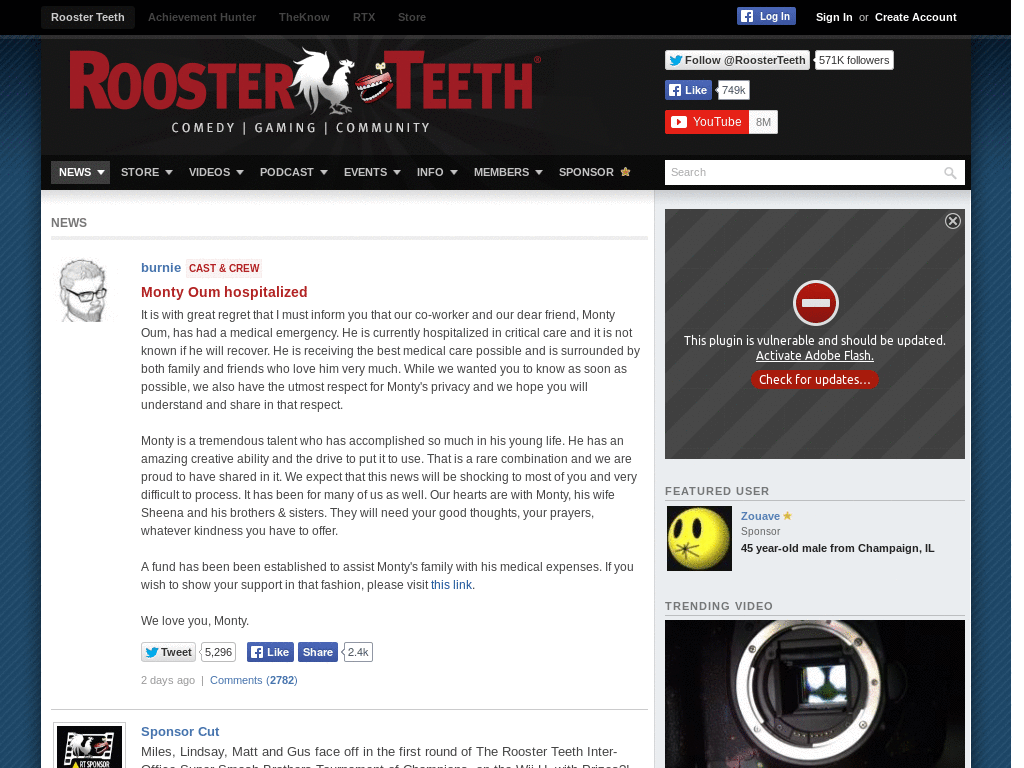 Rooster Teeth - Not an admin