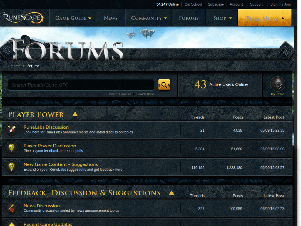 Runescape Forums - Grey