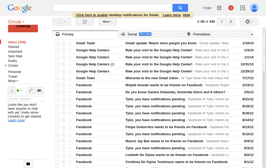 Minimal Gmail