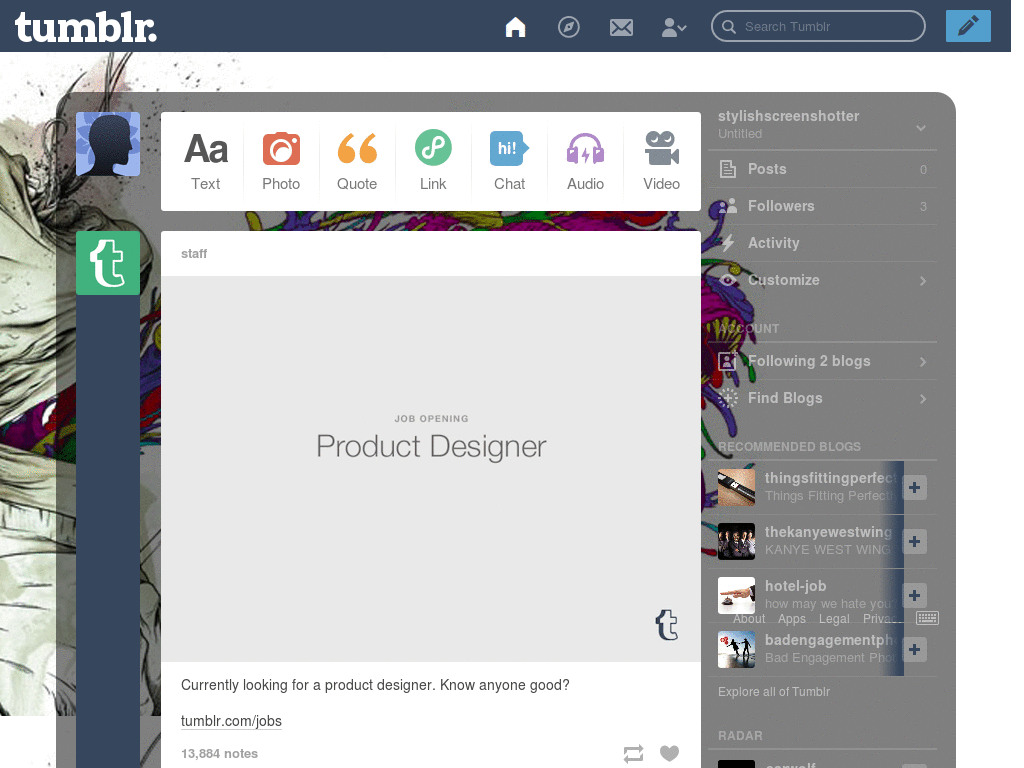 Tumblr Theme