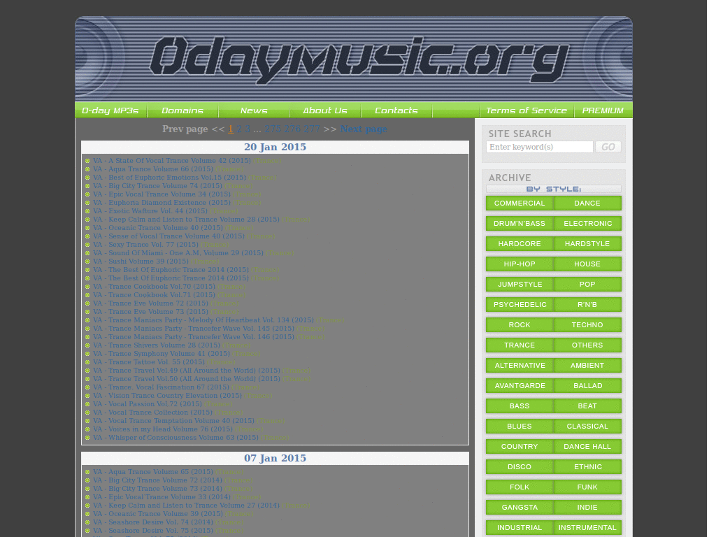 InDev: 0daymusic