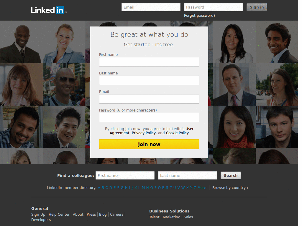linkedin - better font