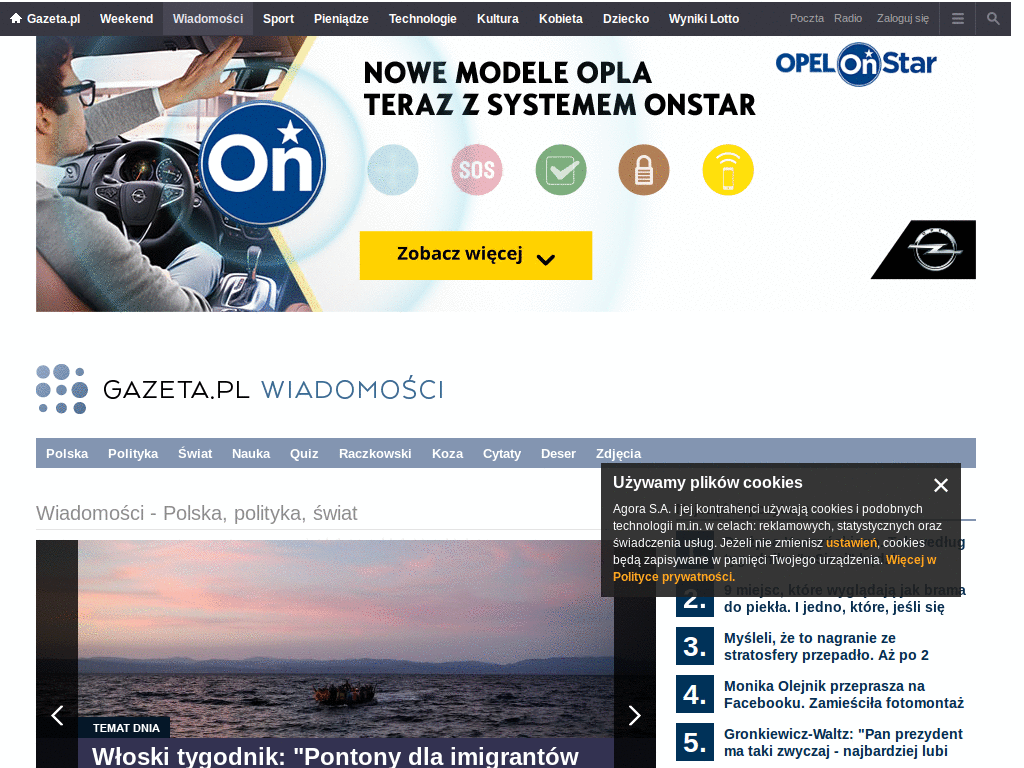 Gazeta.pl - remove user comments and "to" buttons