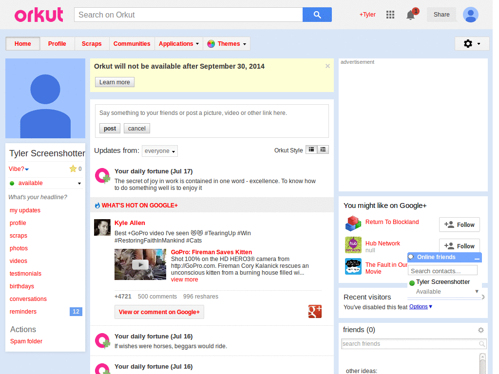 Orkut Preto/Roxo/Vermelho