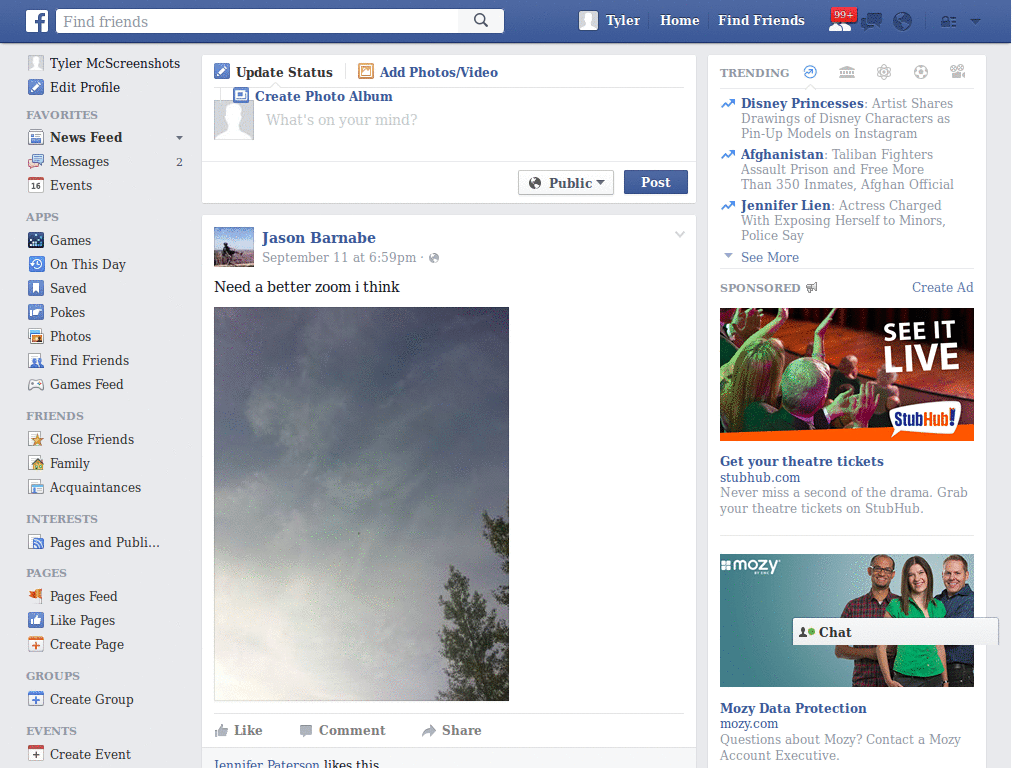Facebook Tahoma