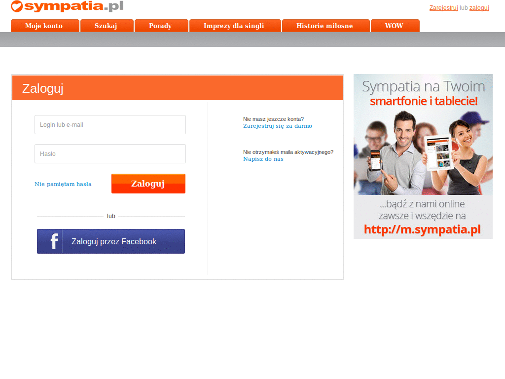 Sympatia.pl - Clean View
