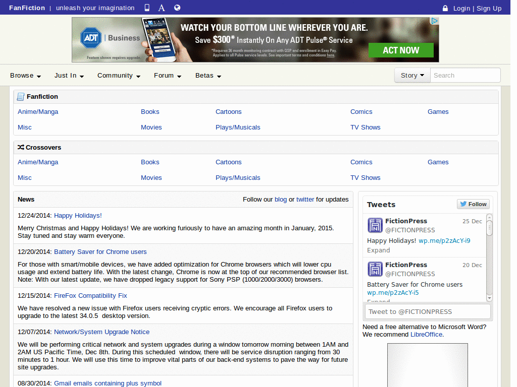 FanFiction.net bug fixer