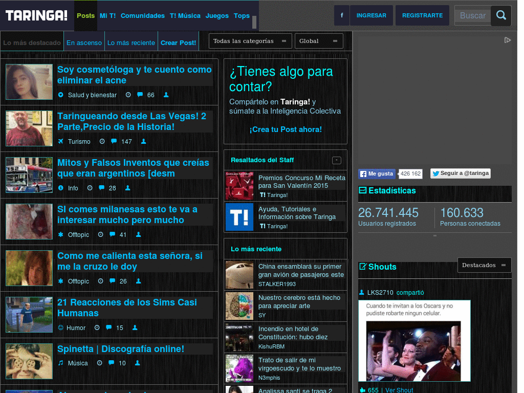 Taringa! Dark Rain In Motion